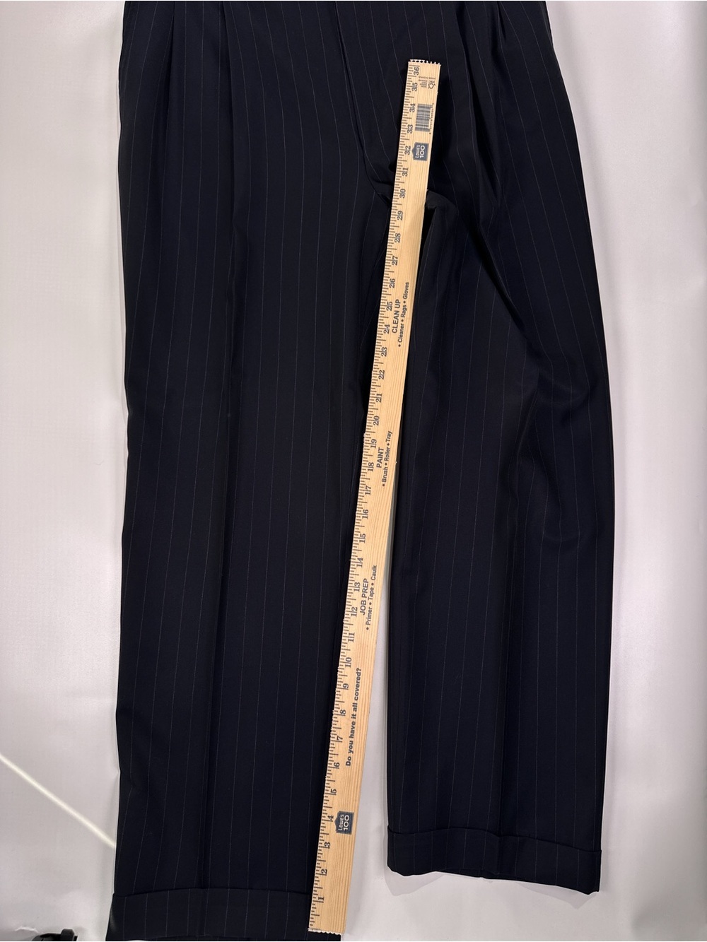 Hickey Freeman Madison Two-Piece Pinstripe Suit Loro Piana Super 130s Wool Navy - Picture 14 of 16